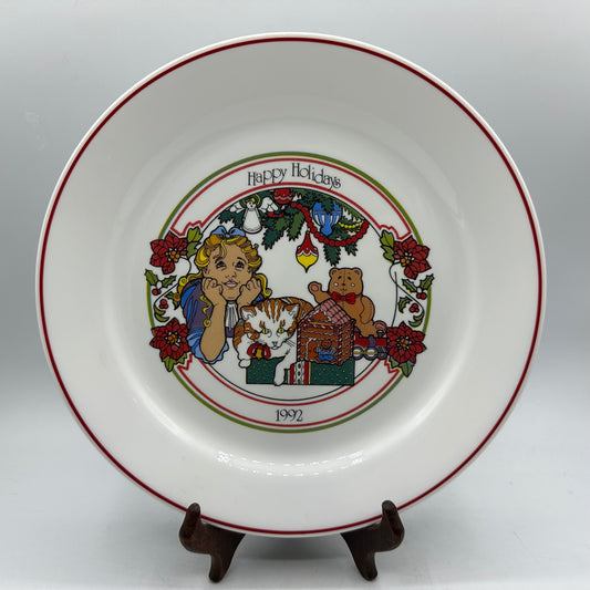 Corelle 1992 Christmas Plate Limited Edition