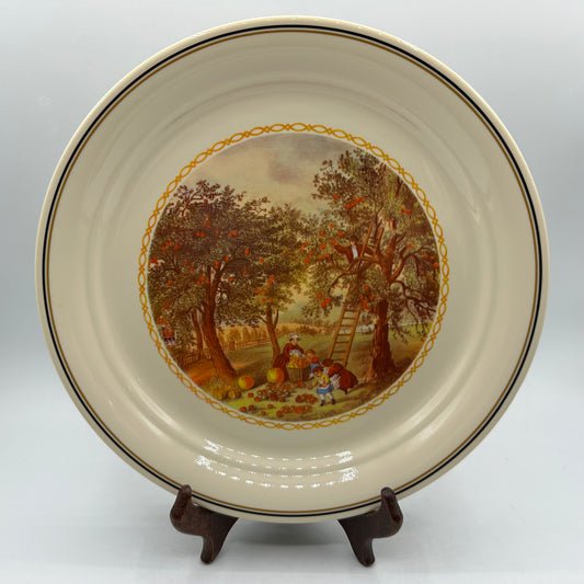 Corner Stone by Corning, Apple Orchard Harvest Collector Plate, Employee Gift