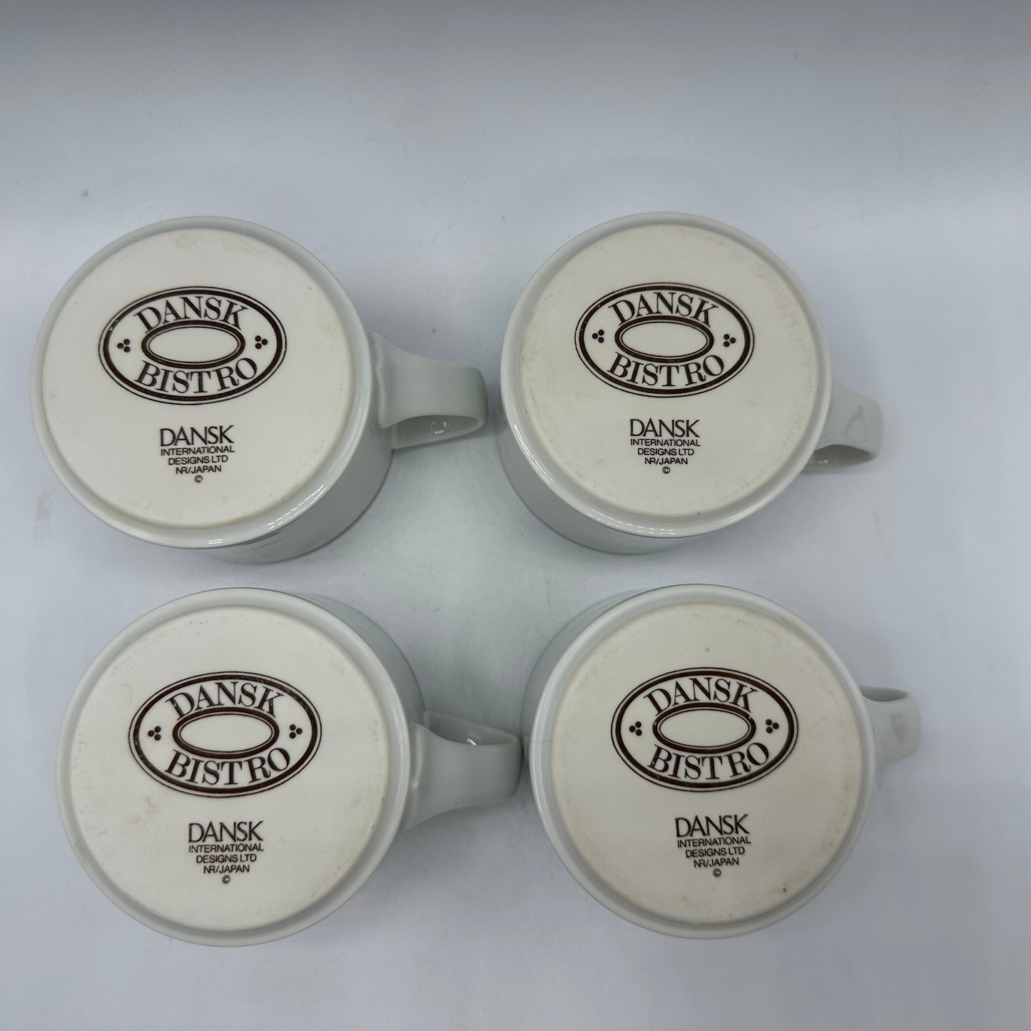 Dansk Bistro Christianshavn Cups and Saucers, Set of 4