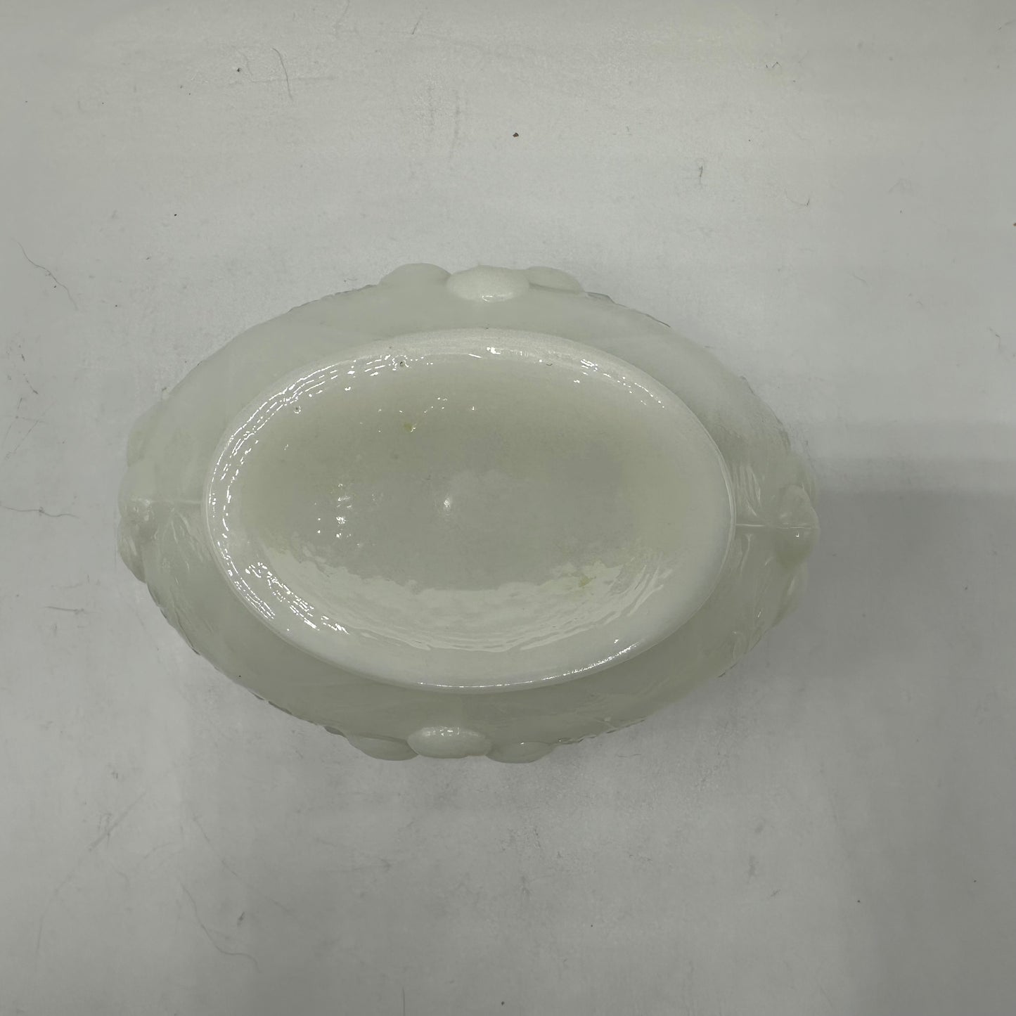 LG Wright Glass Oval Bowl With Cherry Pattern
