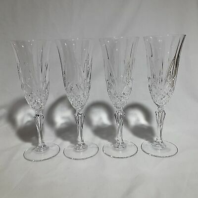 Salzburg Cristal De Flandre Fluted Champagne Glasses, Set of 4 - Nostalgia  2 Now