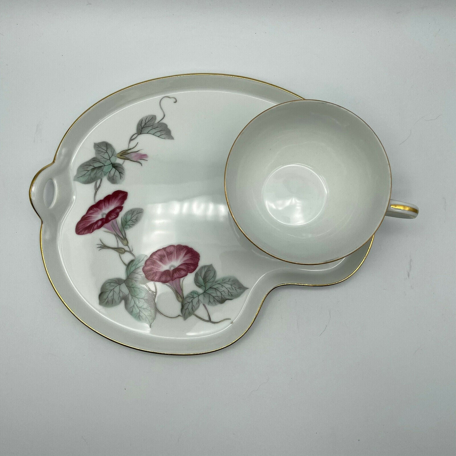 Vintage Noritake Snack Tray Morning Glory Pattern - Nostalgia 2 Now