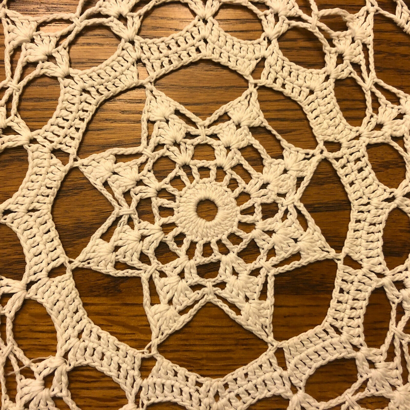 Vintage White Crocheted Doily with a Double Edge - Nostalgia 2 Now