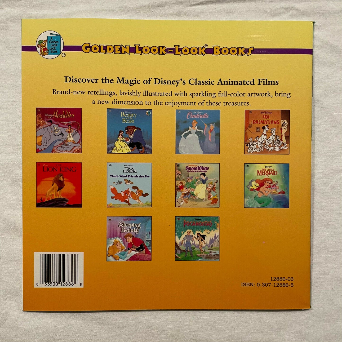 Set of 3 Disney Golden Look-Look Books from 1994 to 1996 - Nostalgia 2 Now