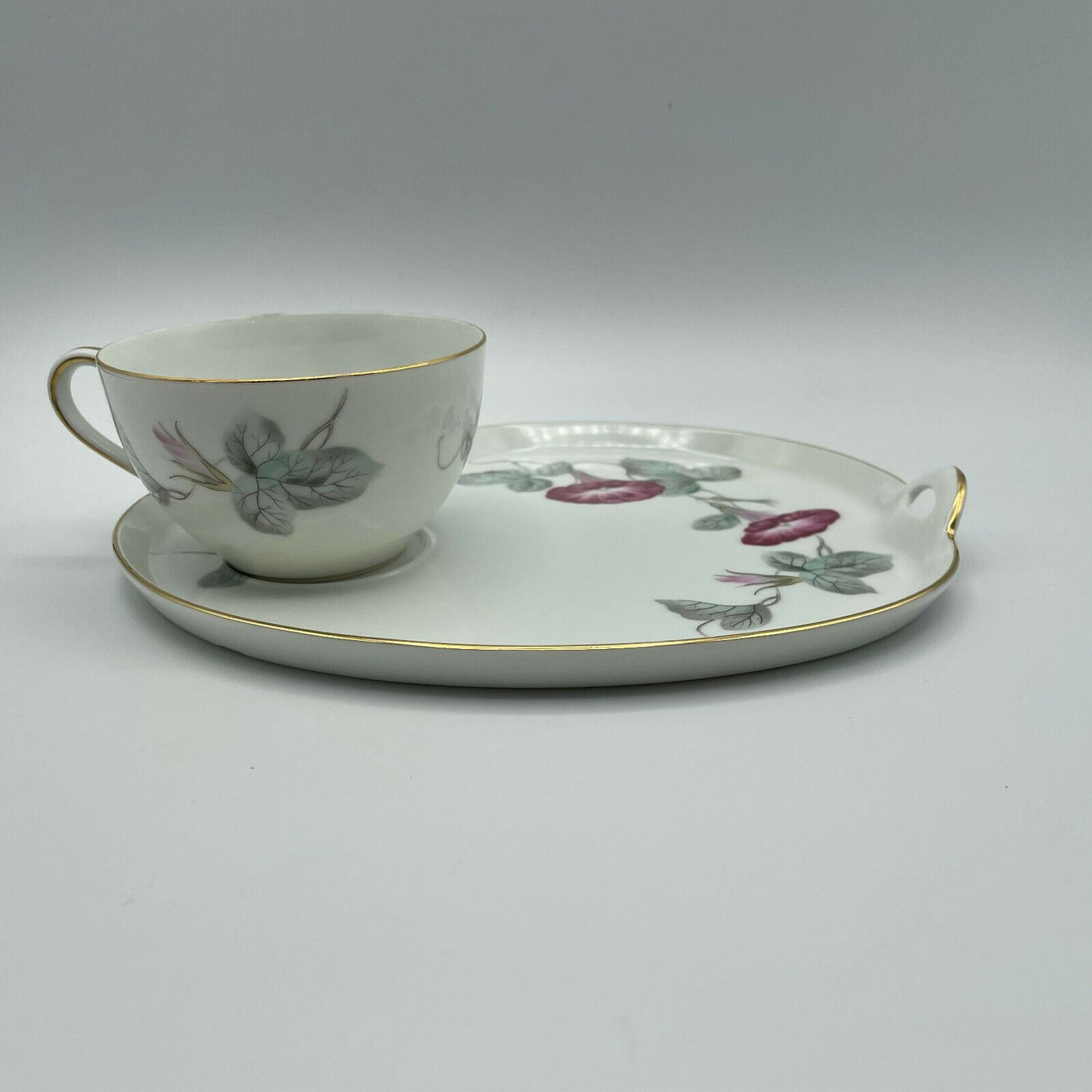 Vintage Noritake Snack Tray Morning Glory Pattern - Nostalgia 2 Now