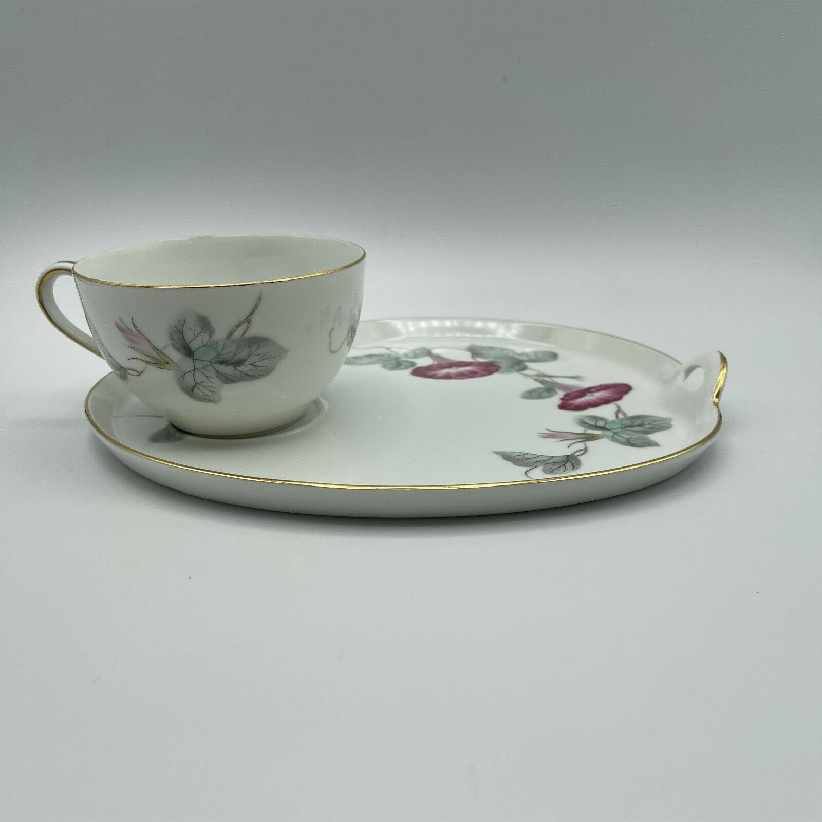 Vintage Noritake Snack Tray Morning Glory Pattern - Nostalgia 2 Now