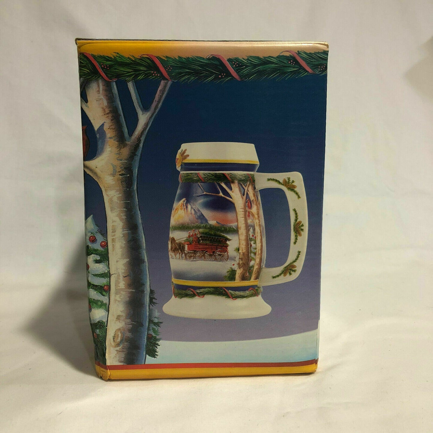 BUDWEISER 2000 Holiday in Mountains Beer Stein Mug CS416 Collectible Decor - Nostalgia 2 Now