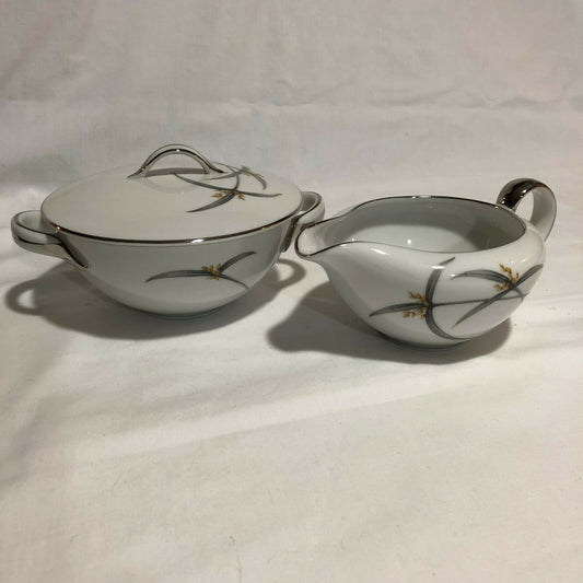 Towne China Japan - Sydelle Pattern Sugar & Creamer Set - Mid-Century Modern - Nostalgia 2 Now