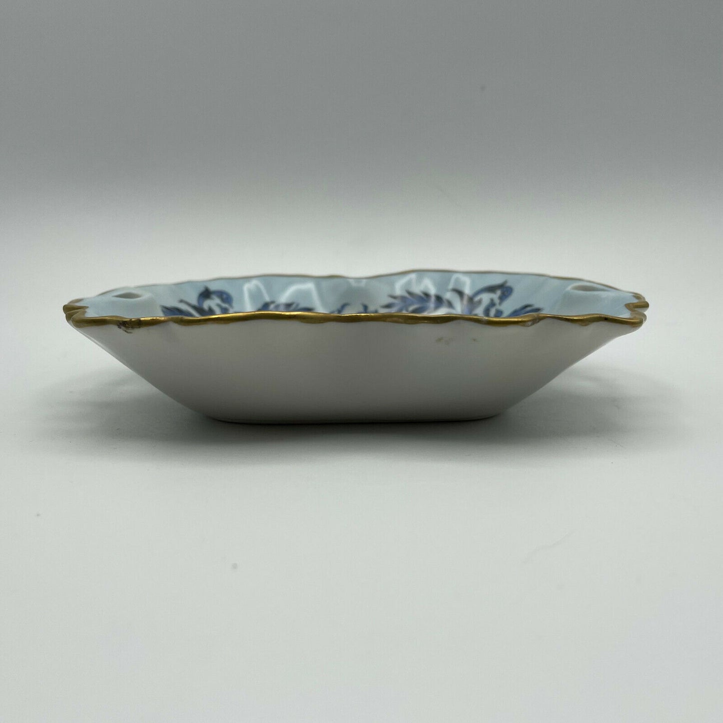Vintage Limoges Small Trinket Dish With Gold Rim and Floral Design - Nostalgia 2 Now