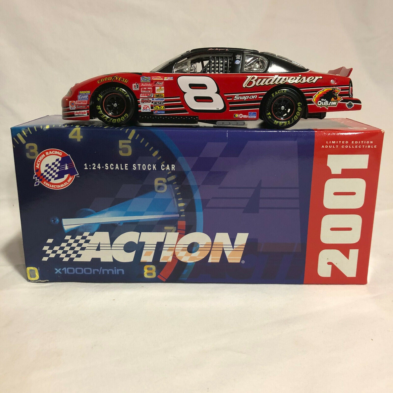 1:24 Dale Earnhardt Jr #8 Budweiser 2001 Monte Carlo Action