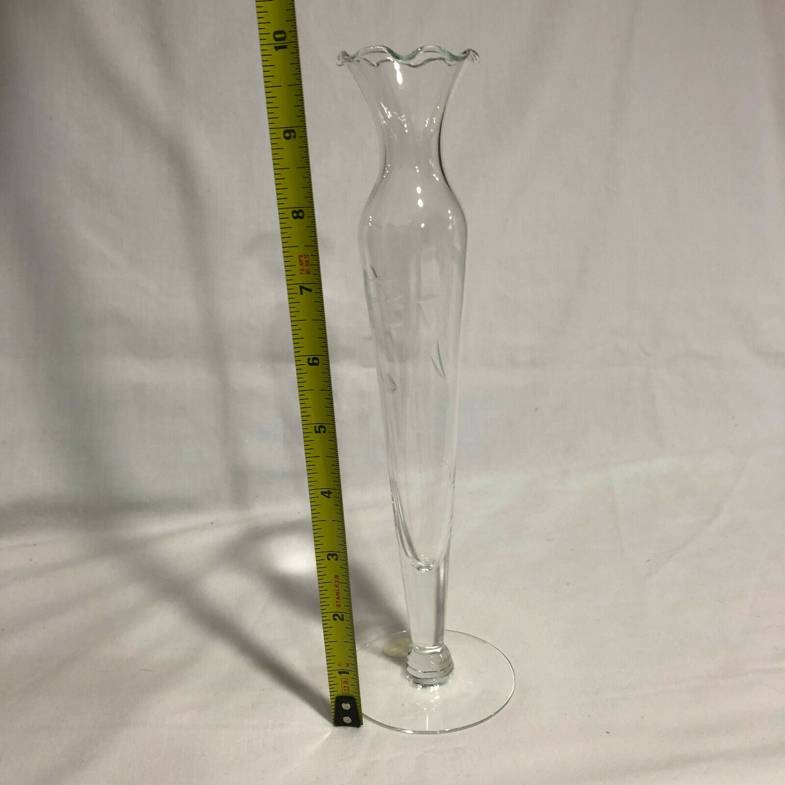 Vintage Princess House Heritage 10” Bud Vase Crystal - Nostalgia 2 Now