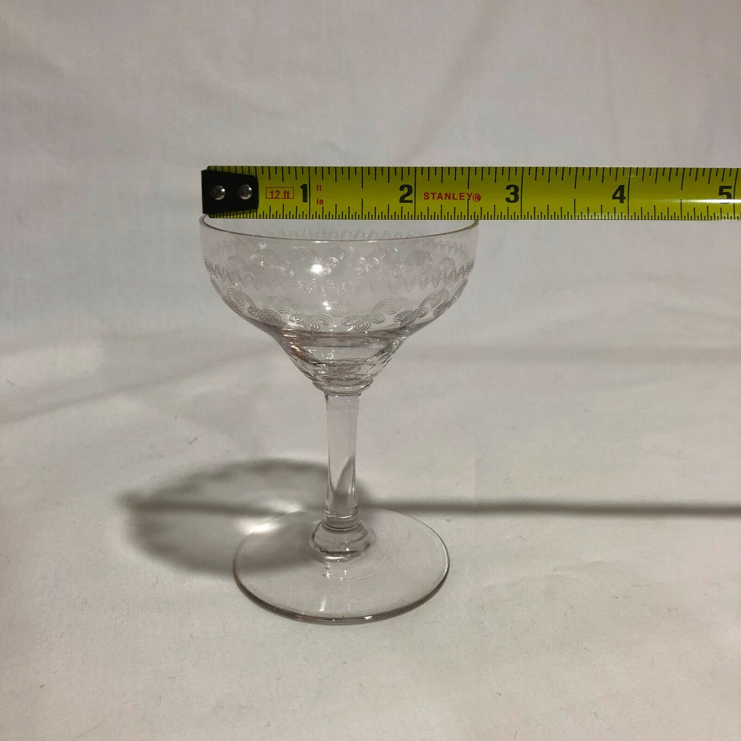 2 Pall Mall Design Vintage Acid Etched Design Wine Glasses-Simply Beautiful! - Nostalgia 2 Now