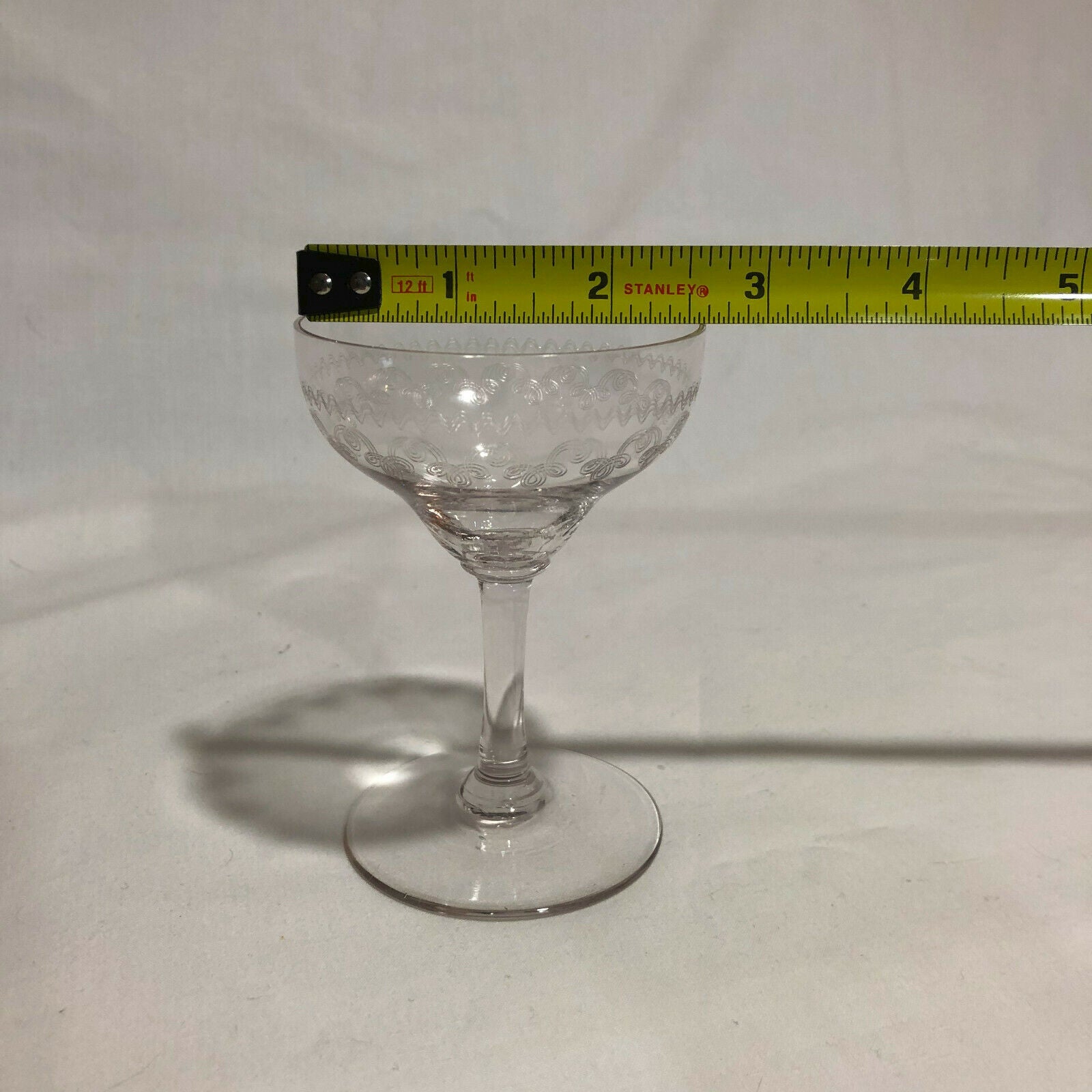 2 Pall Mall Design Vintage Acid Etched Design Wine Glasses-Simply Beautiful! - Nostalgia 2 Now