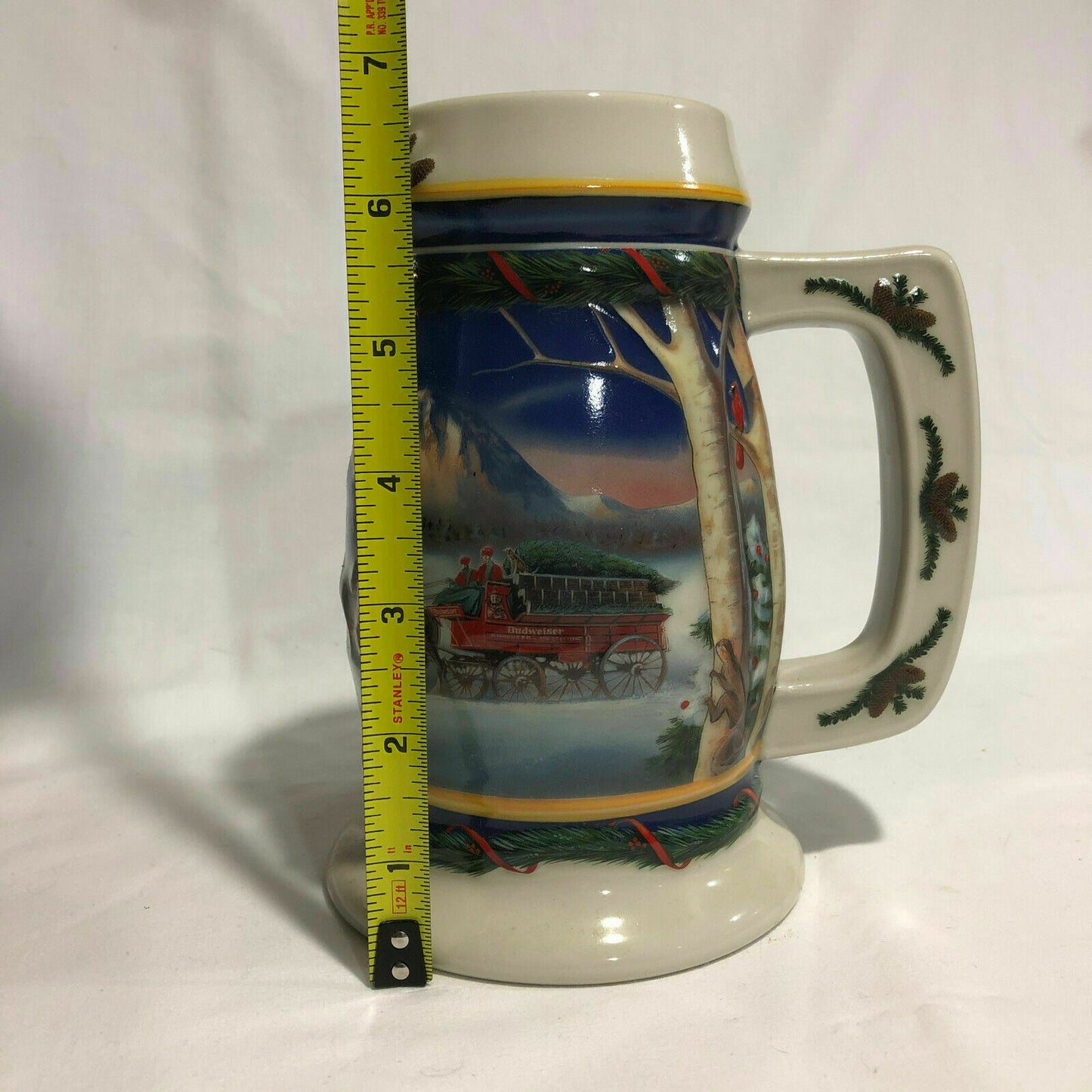 BUDWEISER 2000 Holiday in Mountains Beer Stein Mug CS416 Collectible Decor - Nostalgia 2 Now