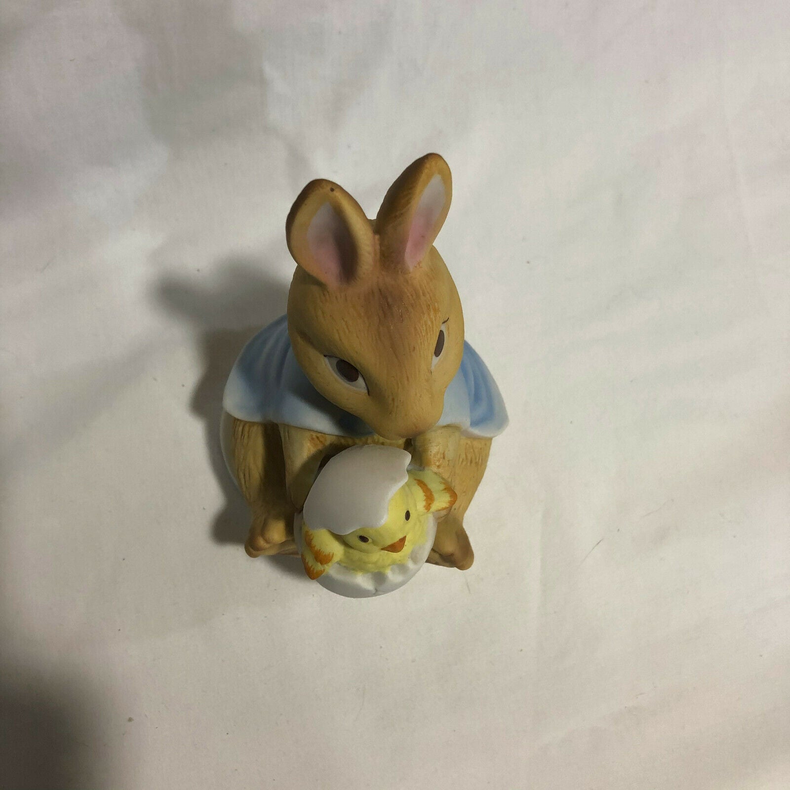 Vintage Global Art Easter Rotating Music Box Porcelain-Bunny & Hatching Chick - Nostalgia 2 Now