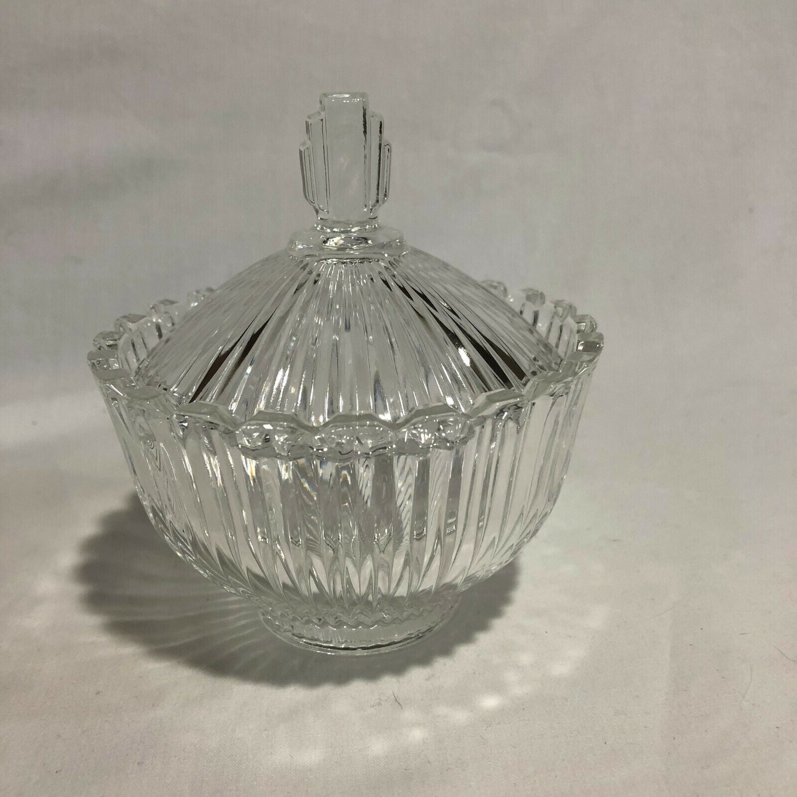 Mikasa Crystal Royal Suite sold Open Sugar Bowl, Creamer and Tray Set