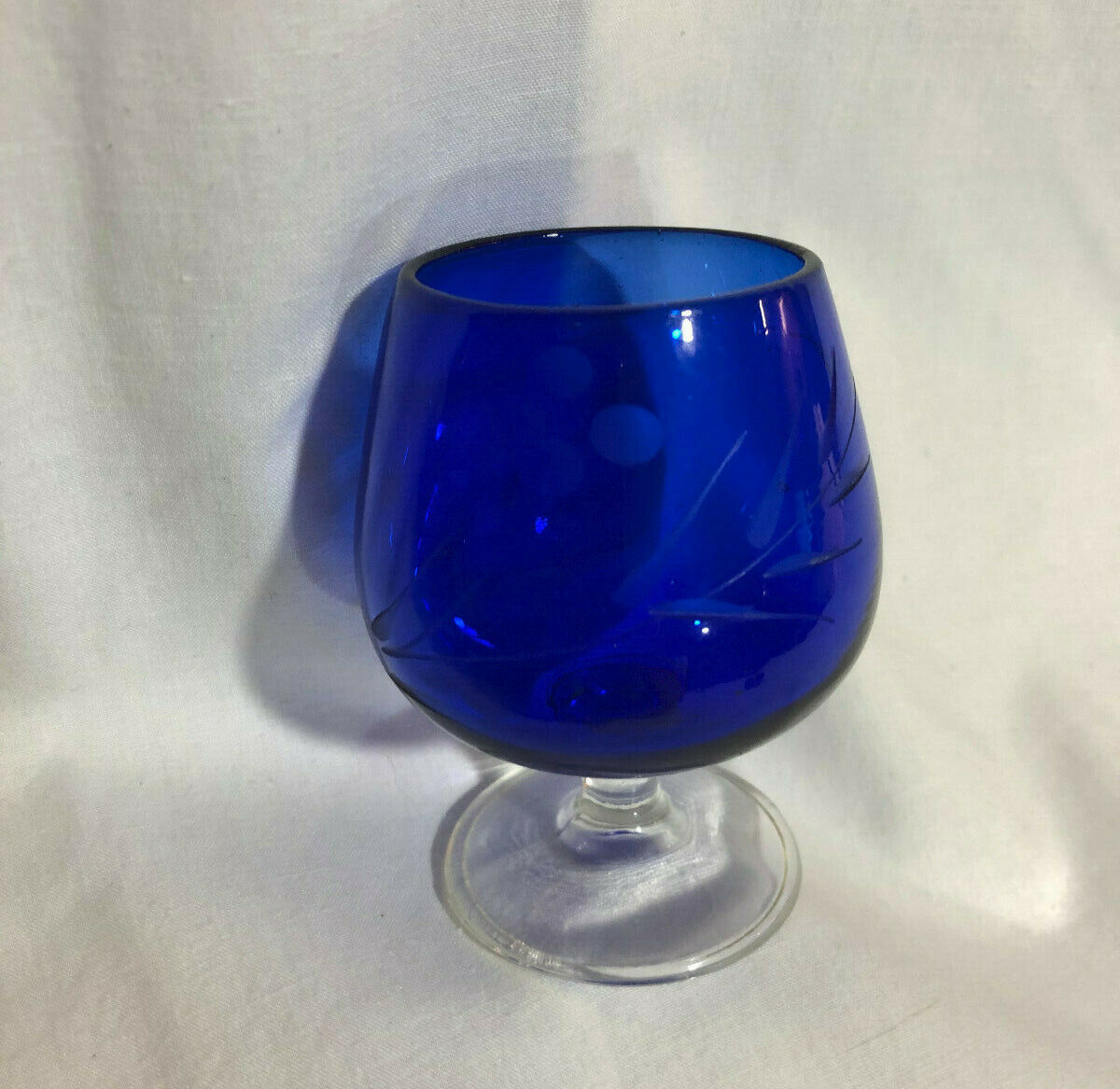Vintage Etched Brandy Snifters National Potteries Made In Japan, Set of 2 - Nostalgia 2 Now