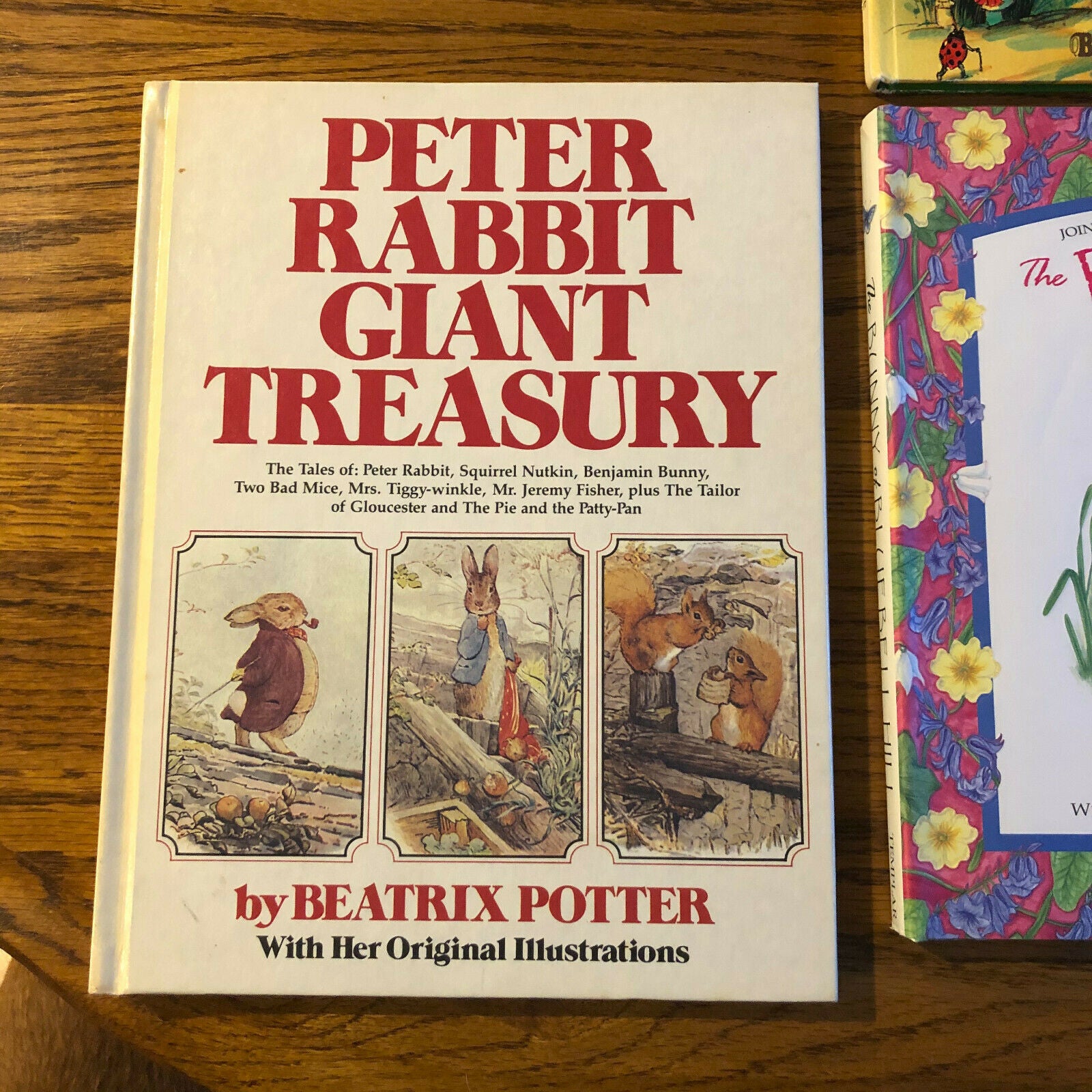 Lot of 3 Books- Petter Rabbit, Mrs Merryweather and The Bunny of Bluebell Hill - Nostalgia 2 Now