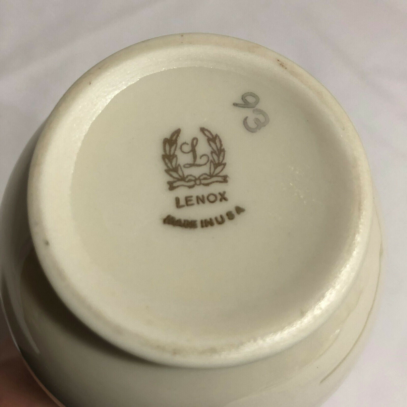 Vintage Lenox Vase Bulbous Ivory with Gold Trim -Elegant! - Nostalgia 2 Now