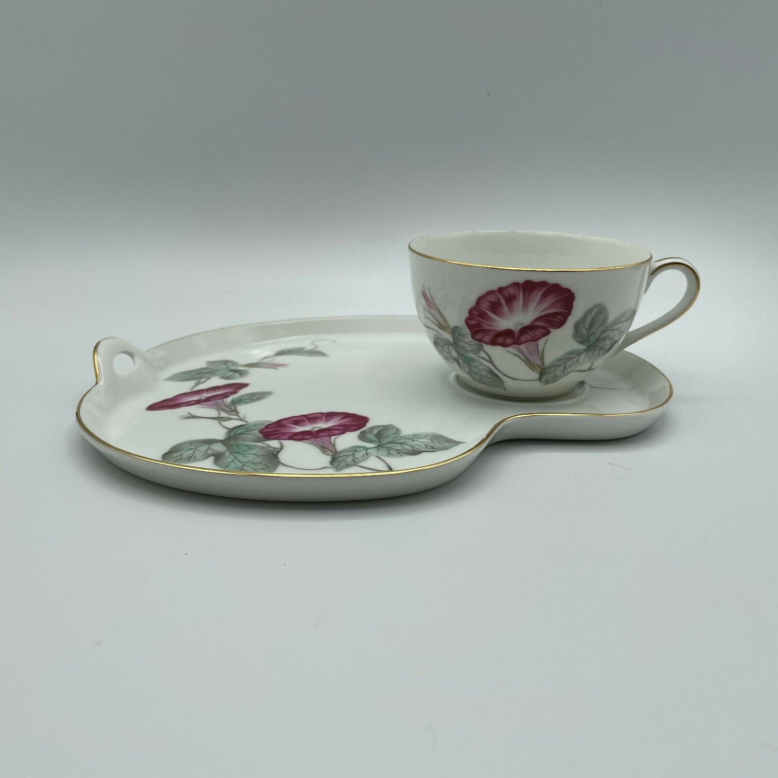 Vintage Noritake Snack Tray Morning Glory Pattern - Nostalgia 2 Now