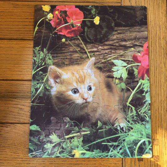 2 Vintage Animal Puzzles Kittens and Puppies - Nostalgia 2 Now