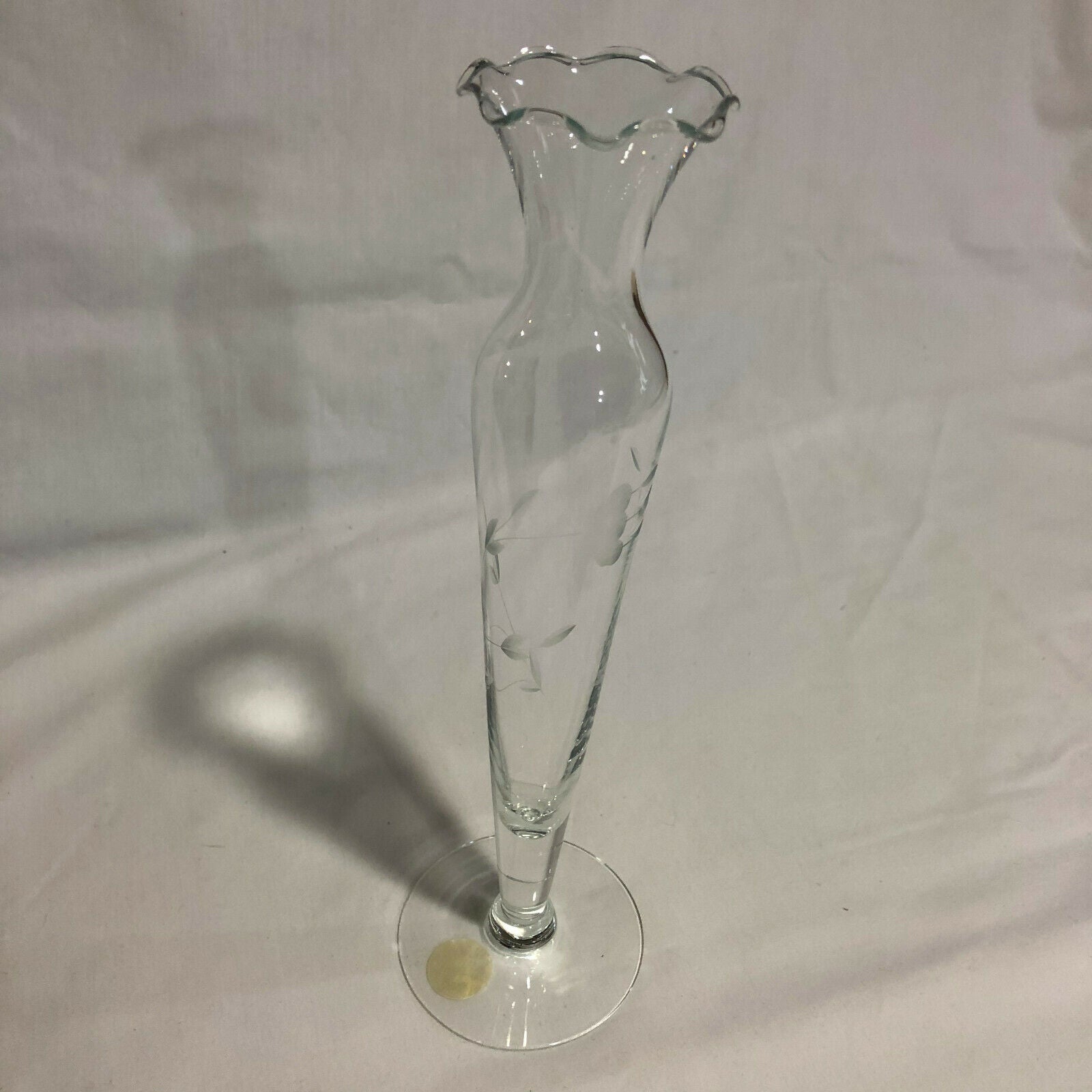 Vintage Princess House Heritage 10” Bud Vase Crystal - Nostalgia 2 Now