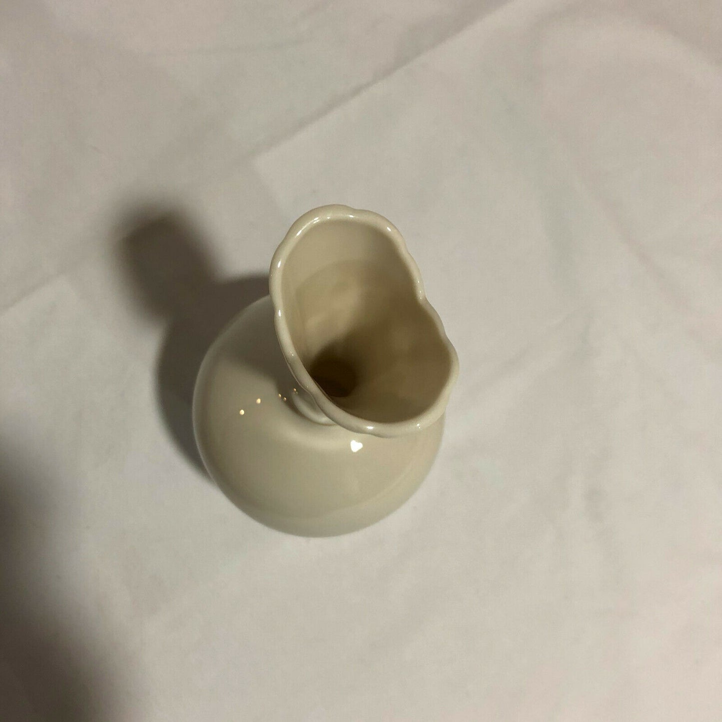 Vintage Lenox Vase Bulbous Ivory with Gold Trim -Elegant! - Nostalgia 2 Now