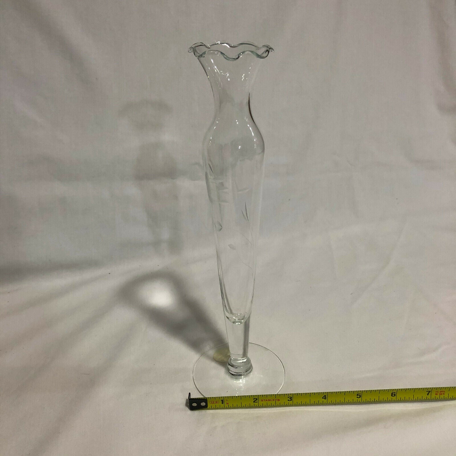 Vintage Princess House Heritage 10” Bud Vase Crystal - Nostalgia 2 Now