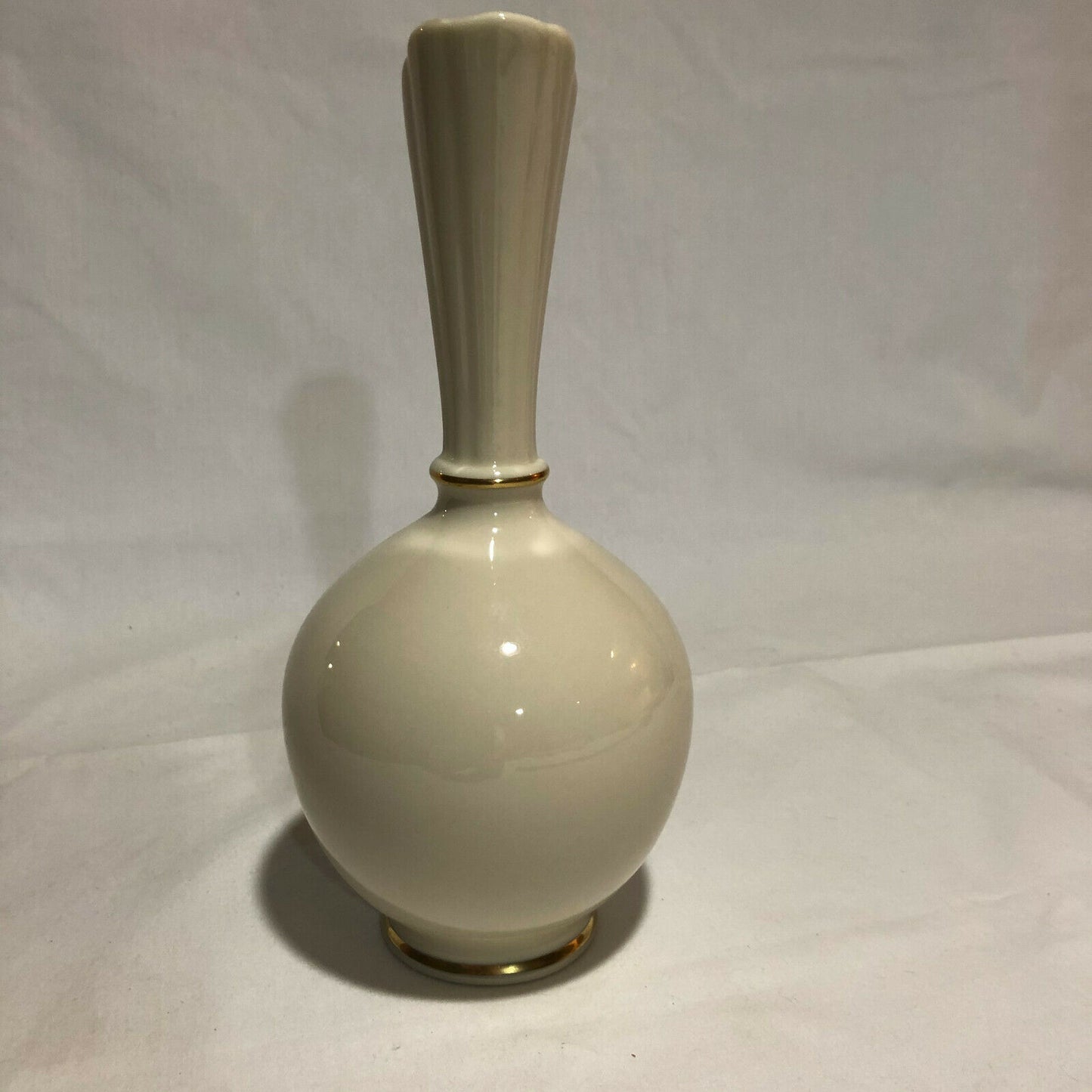 Vintage Lenox Vase Bulbous Ivory with Gold Trim -Elegant! - Nostalgia 2 Now