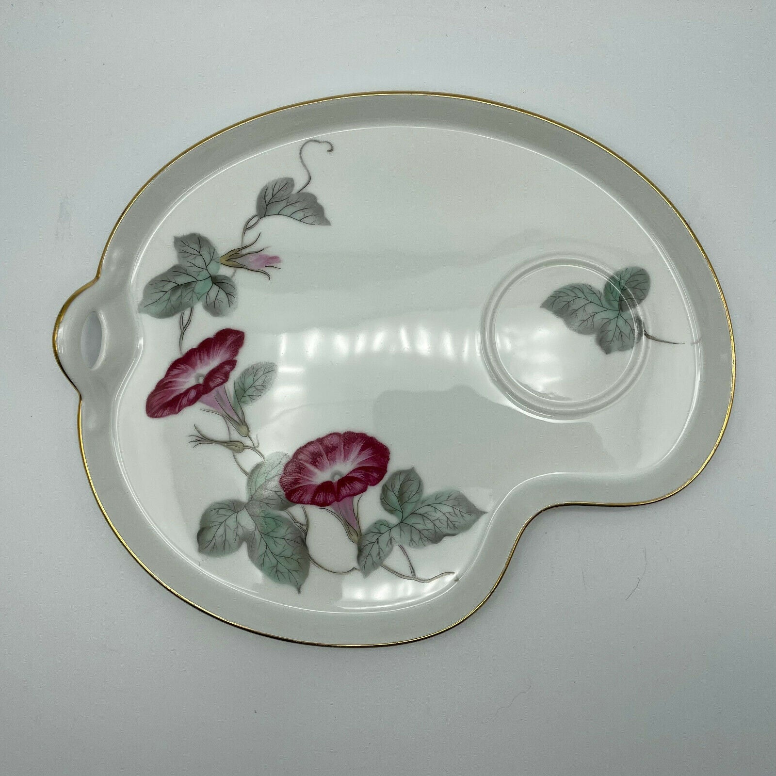 Vintage Noritake Snack Tray Morning Glory Pattern - Nostalgia 2 Now