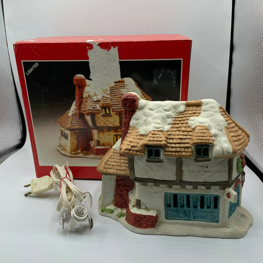 Studio 5 Bisque Porcelain Lighted Village Market - Nostalgia 2 Now