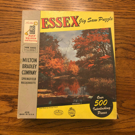 Vintage Milton Bradley Essex Jig Saw Puzzle "Reflections-9" Over 500 Pieces - Nostalgia 2 Now