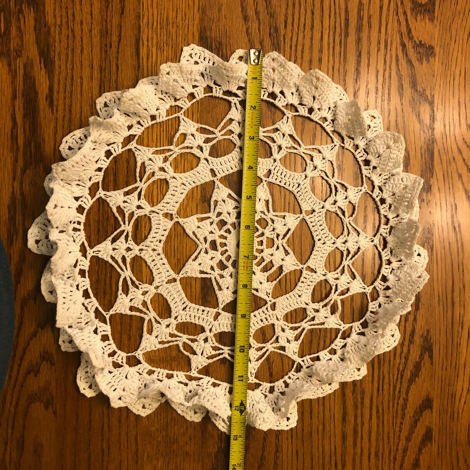 Vintage White Crocheted Doily with a Double Edge - Nostalgia 2 Now