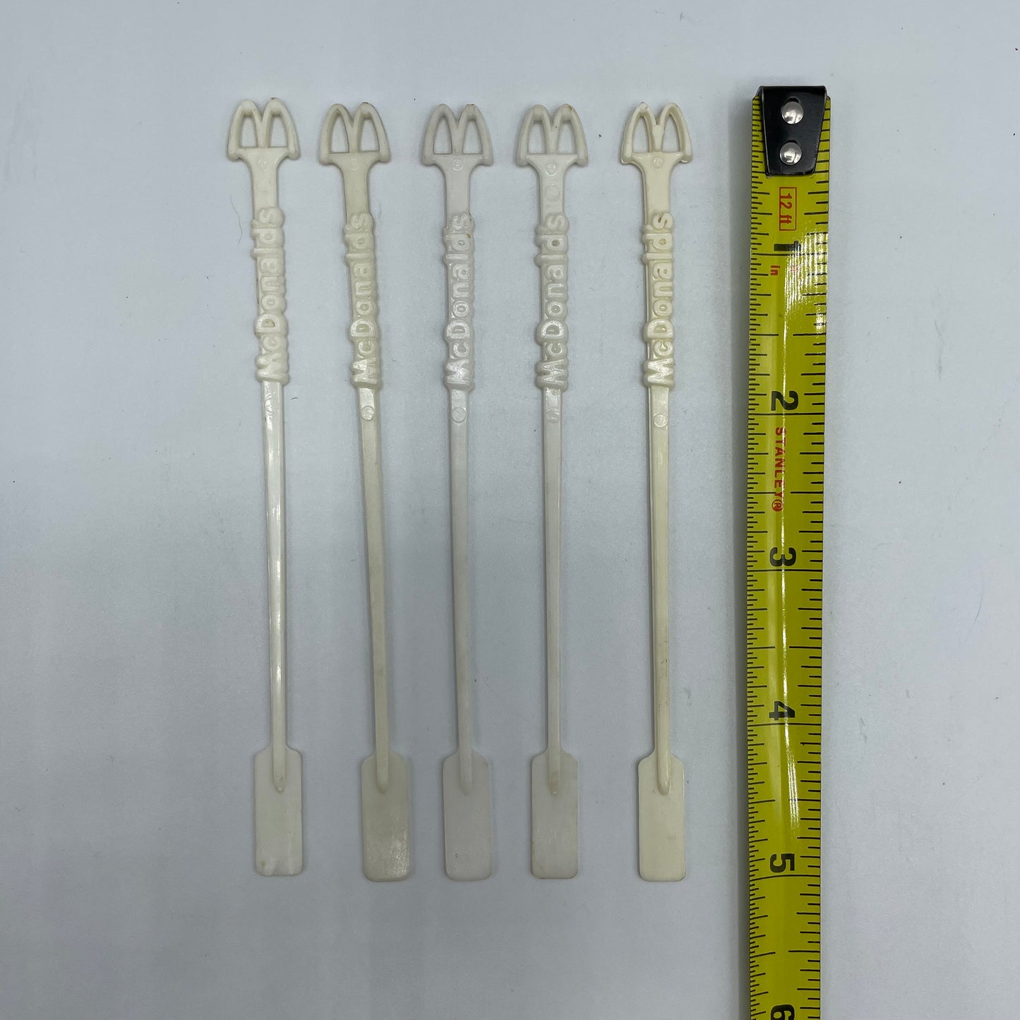 McDonald's 1990's Paddle Coffee Stirrers, Lot of 5