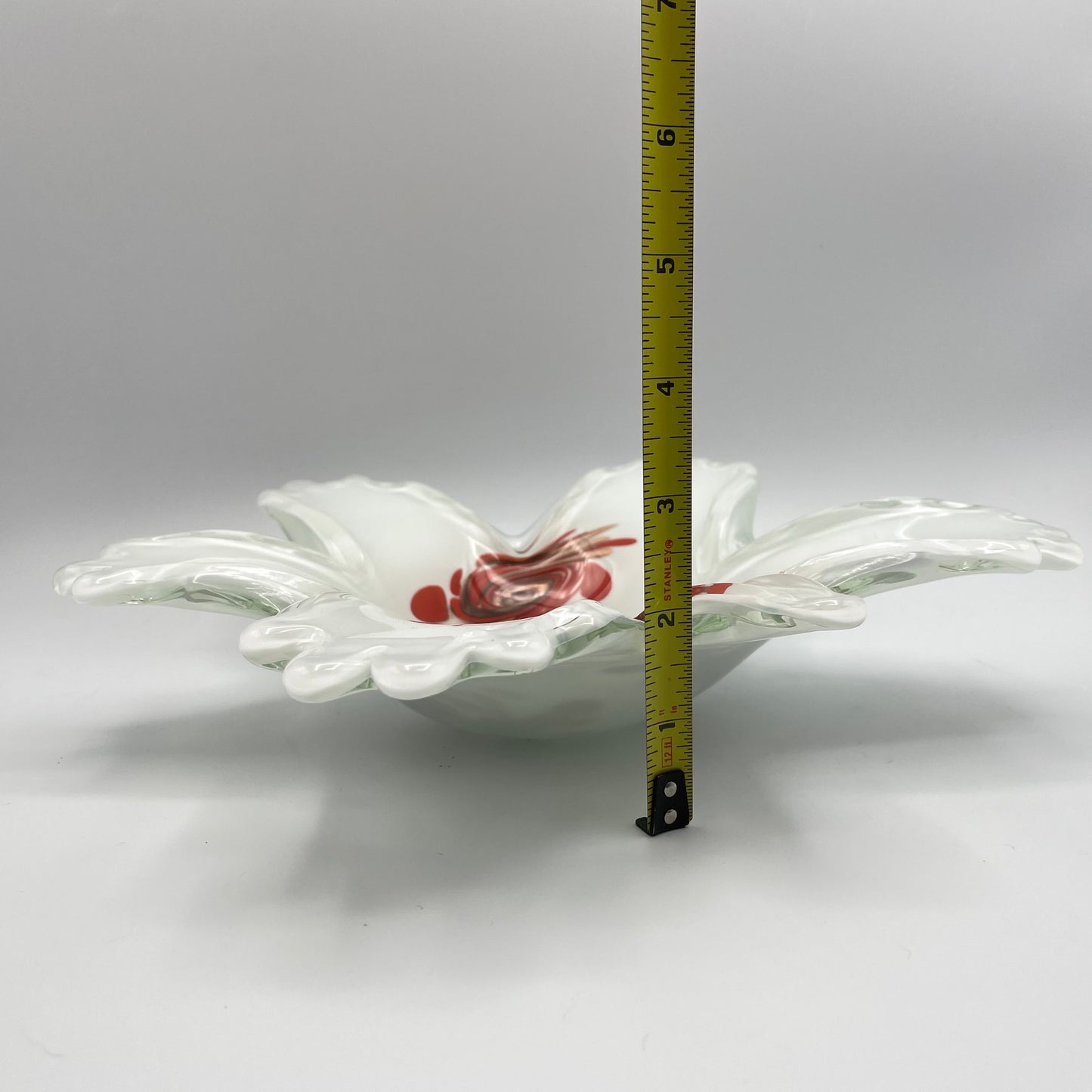 Vintage Vetreria Fratelli Toso Murano Art Glass Bowl