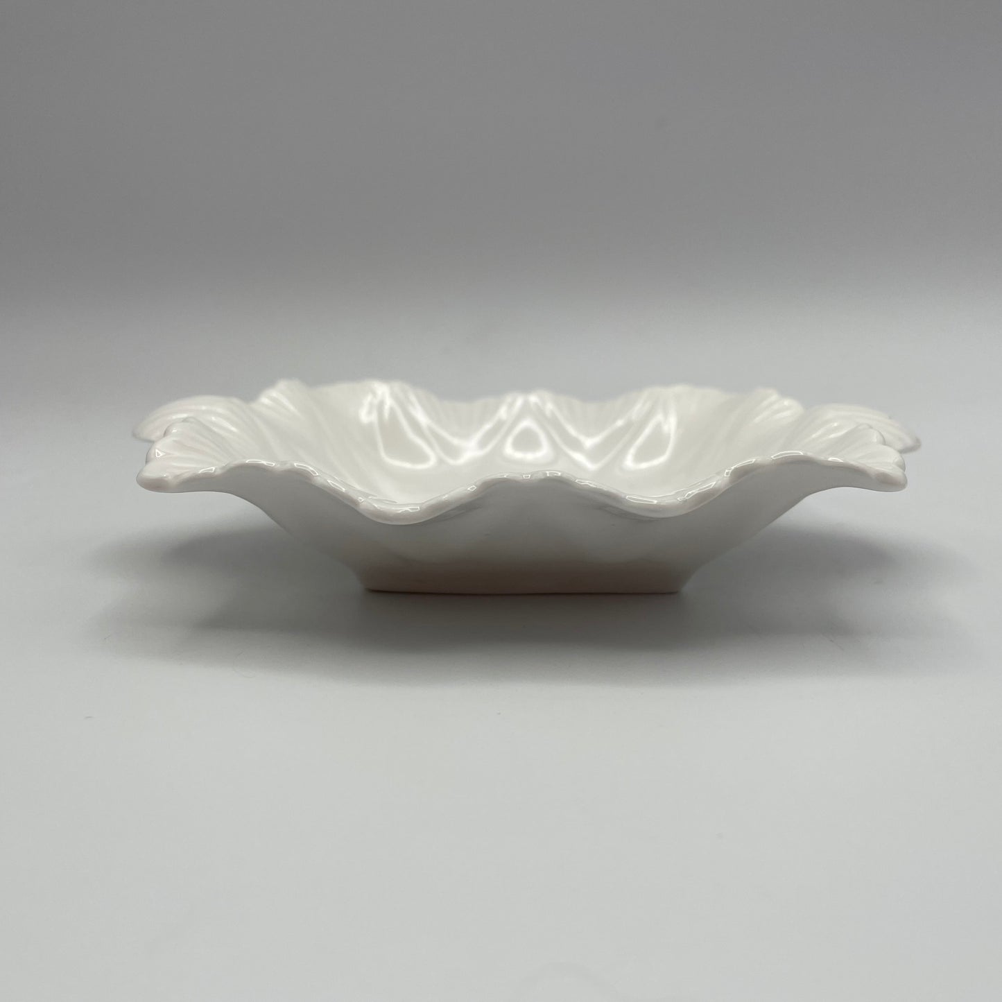 Shelley White Trinket Dish Bone China English