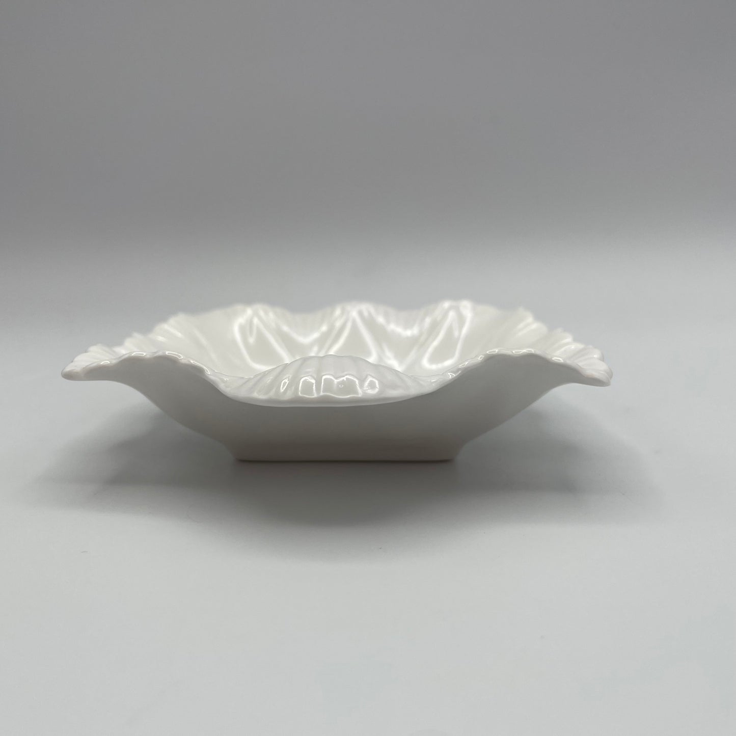 Shelley White Trinket Dish Bone China English