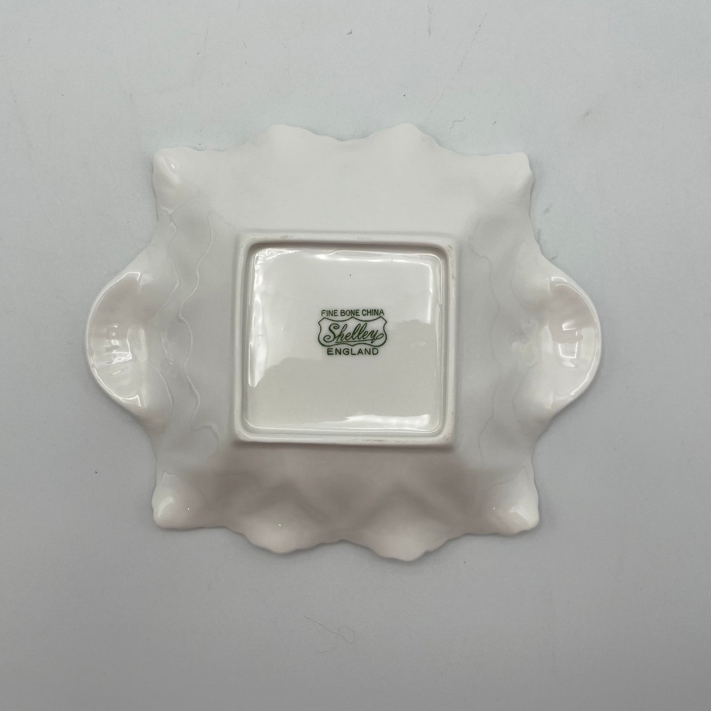 Shelley White Trinket Dish Bone China English