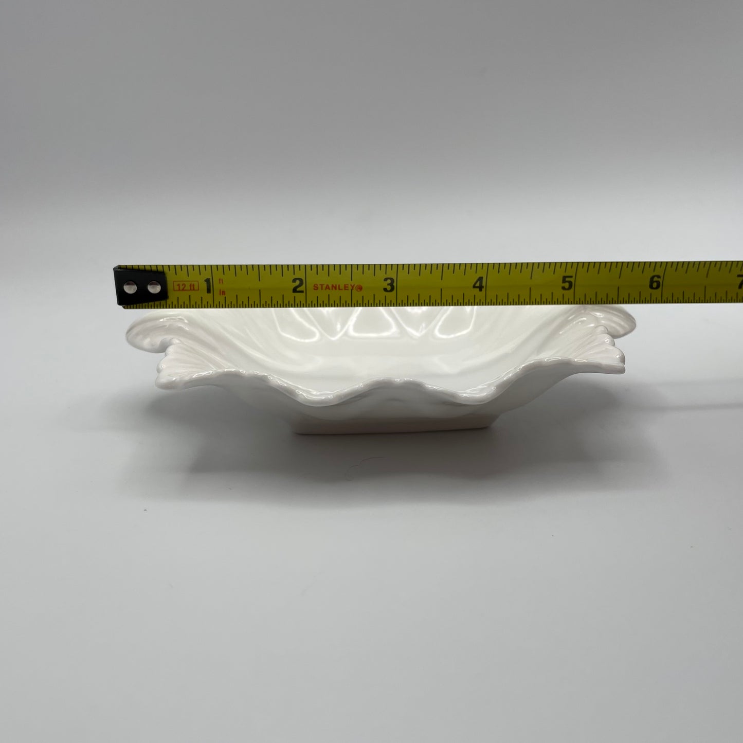 Shelley White Trinket Dish Bone China English