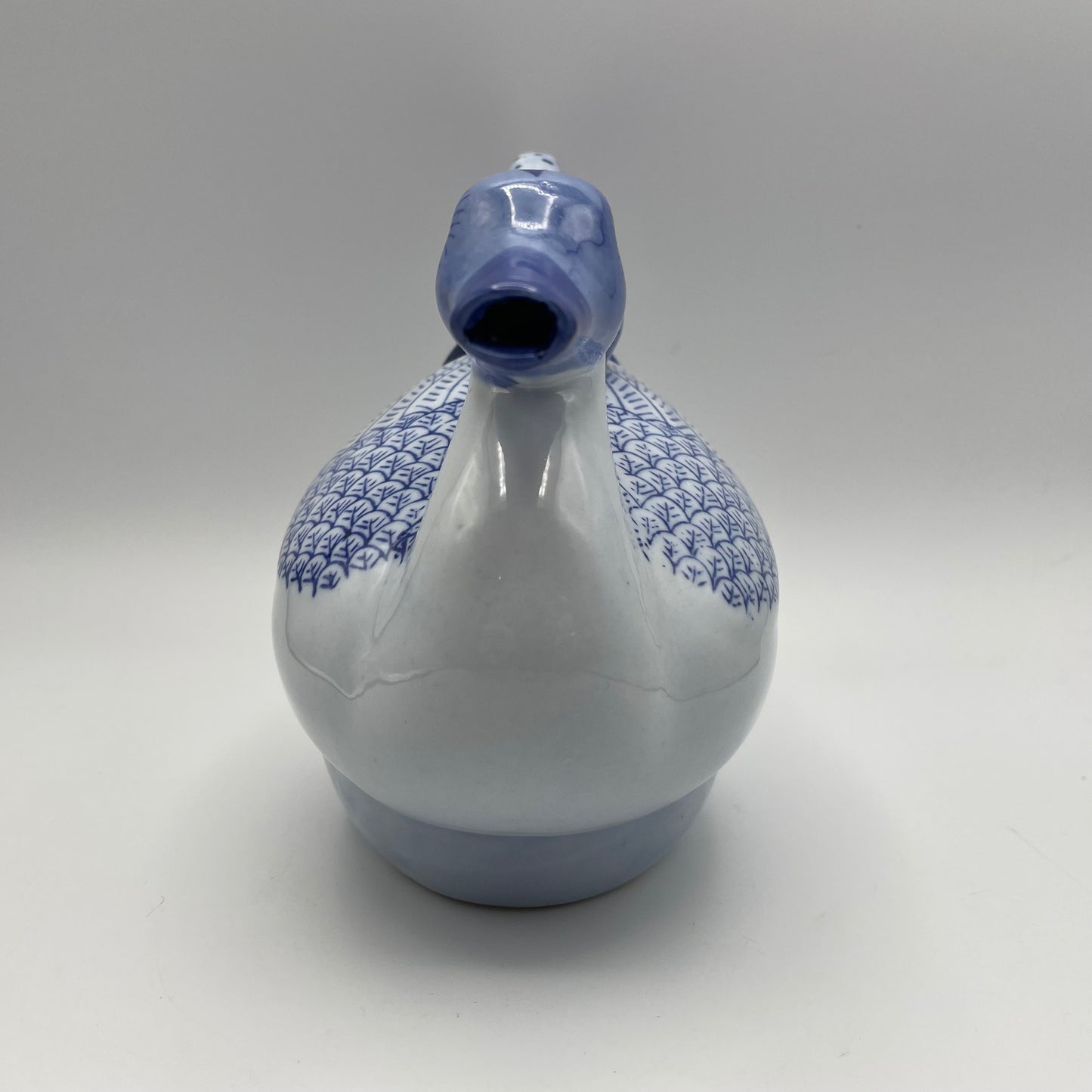 Blue & White Duck Ceramic Teapot