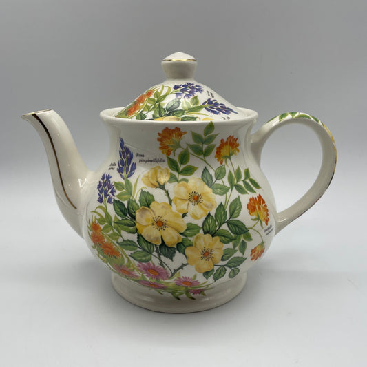Sadler Teapot Floral Design & Flower Names
