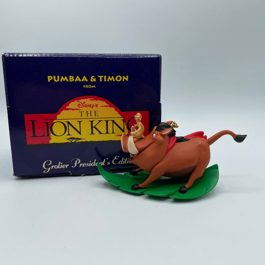 Grolier President's Edition Pumbaa & Timon Ornament Lion King #35600-984