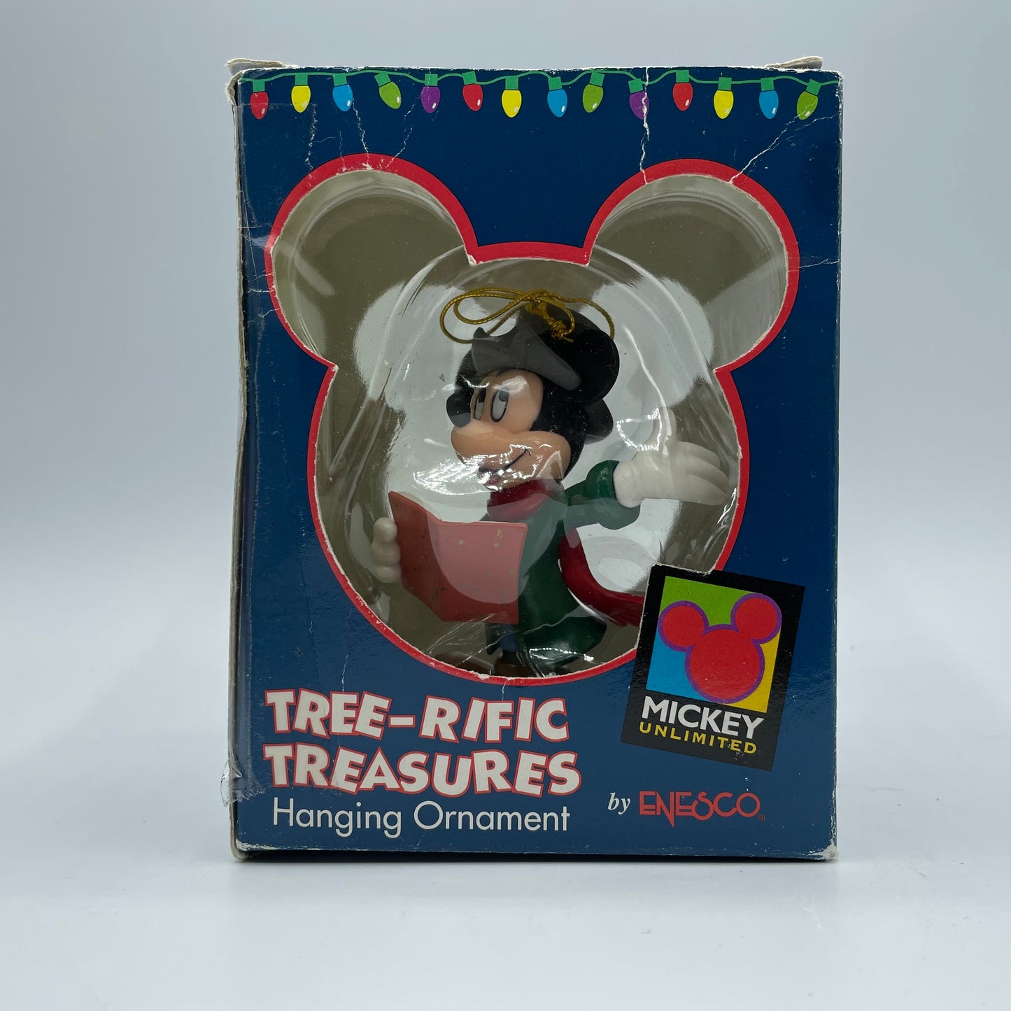 Disney Enesco Tree-rific Treasures Caroling Mickey Mouse Christmas Ornament