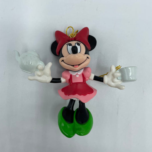 Disney Enesco Tree-rific Treasures Minnie with Teacup & Tea Pot Christmas Ornament