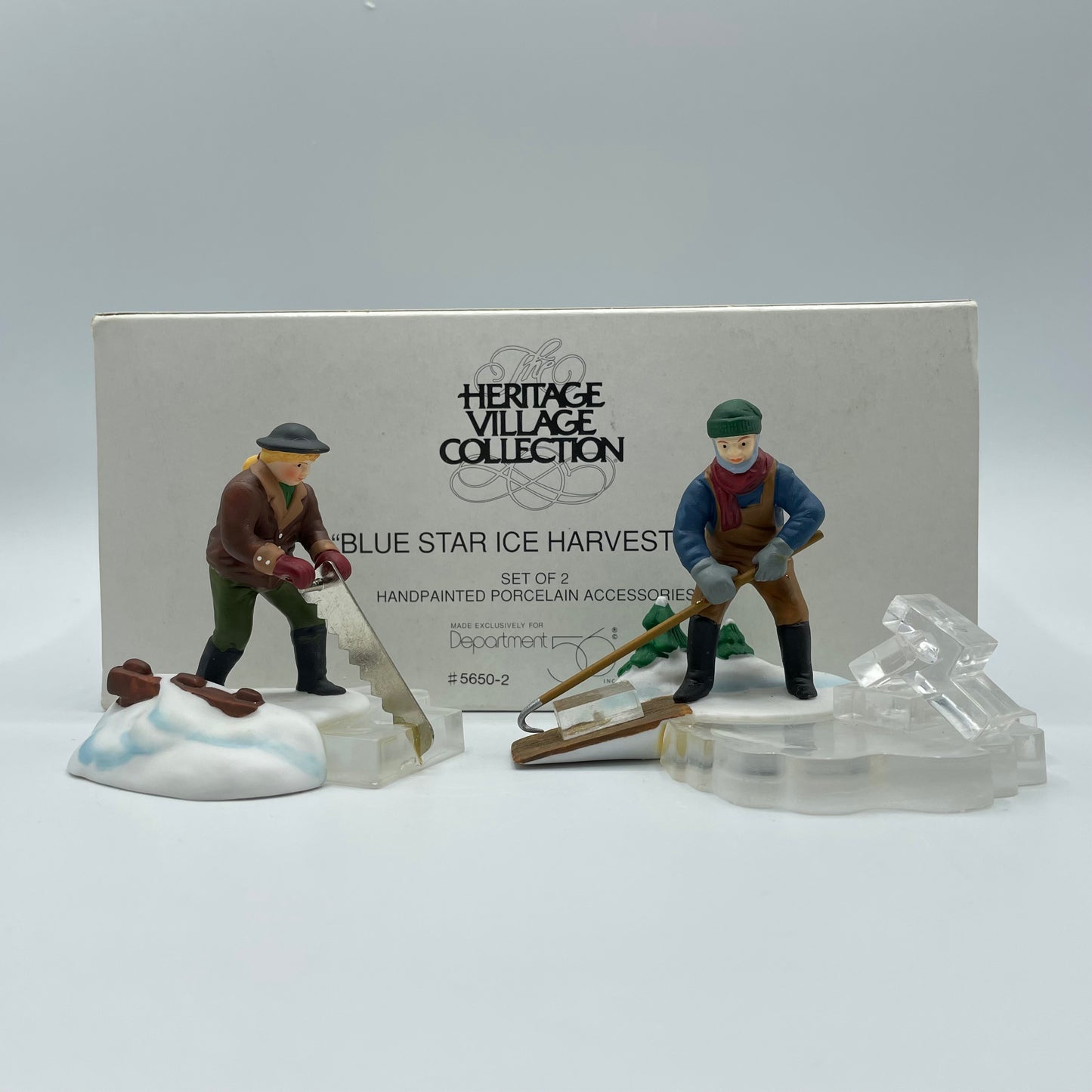 Dept. 56 Heritage Village Collection Blue Star Ice Harvesters