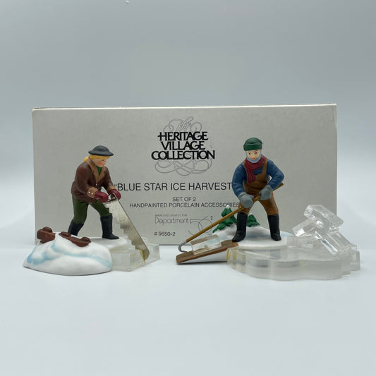 Dept. 56 Heritage Village Collection Blue Star Ice Harvesters