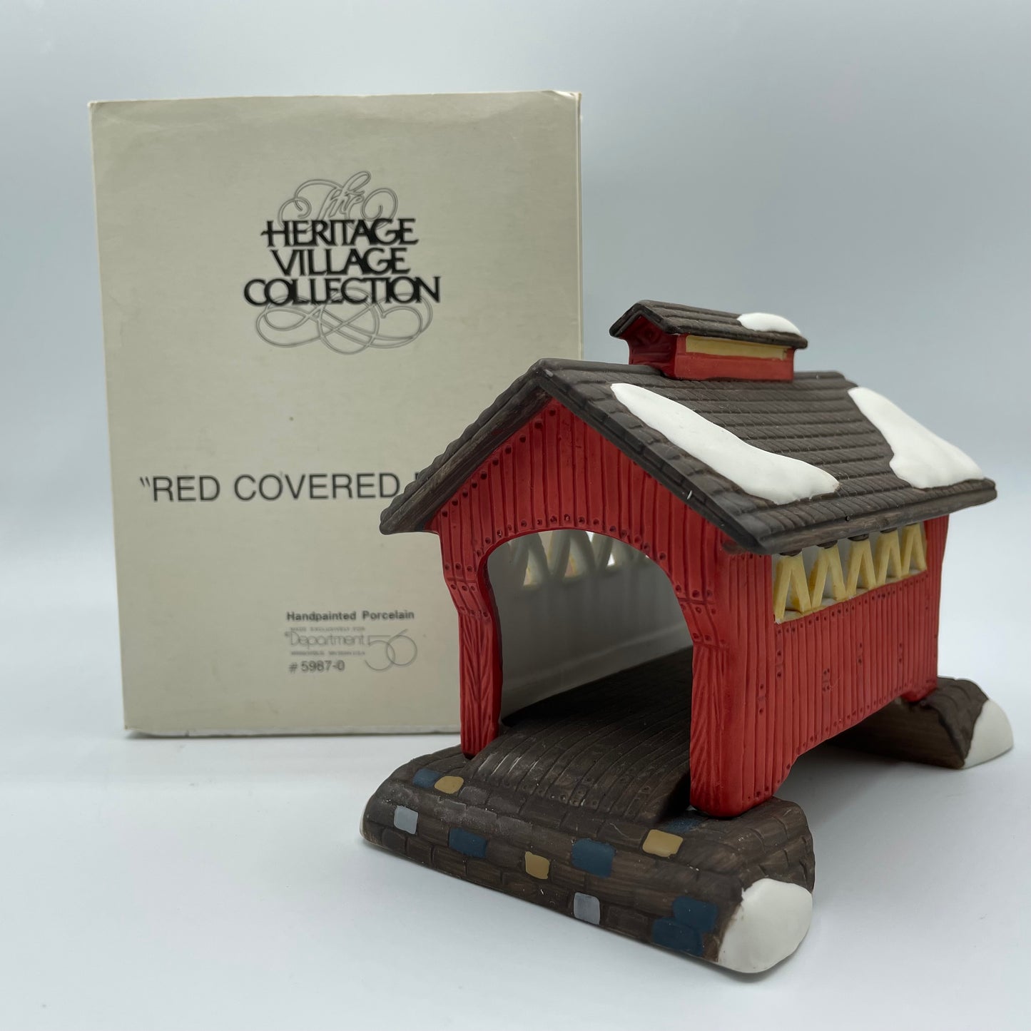 Dept. 56 Heritage Village Collection Red Covered Bridge