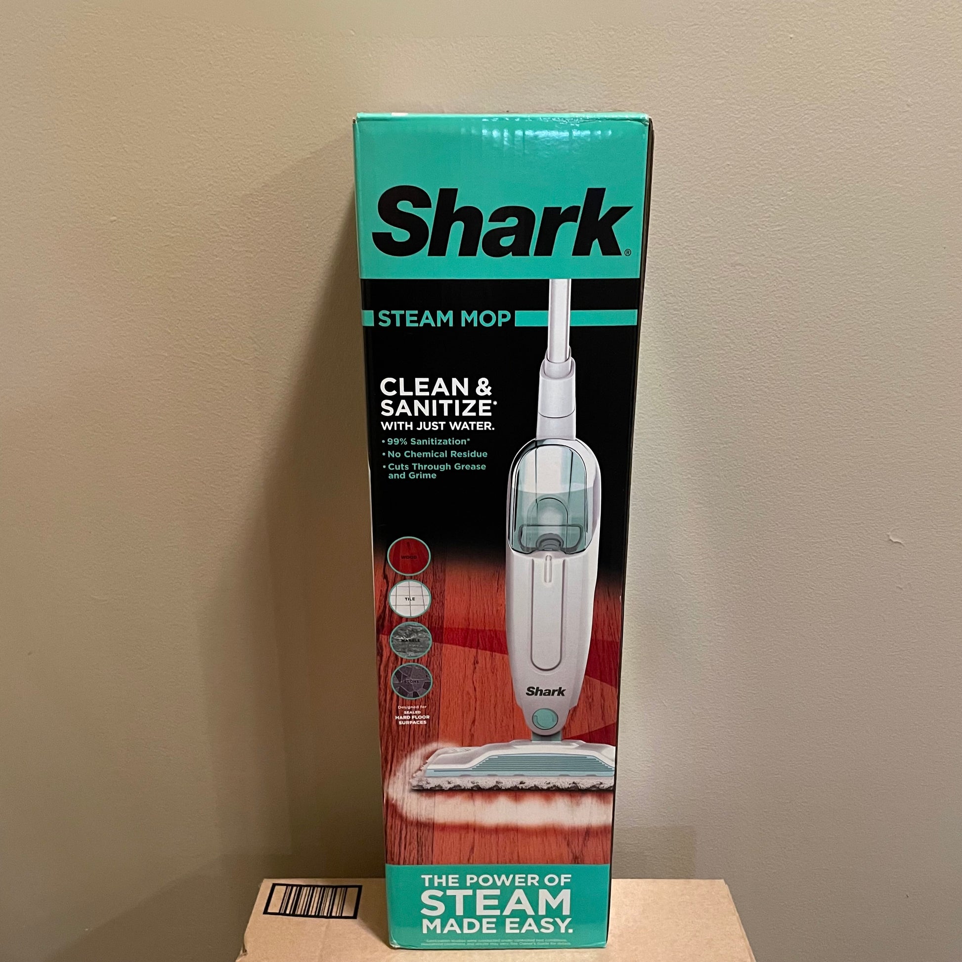 Shark® Steam Mop Hard Floor Cleaner with XL Removable Water Tank S1000 NIB