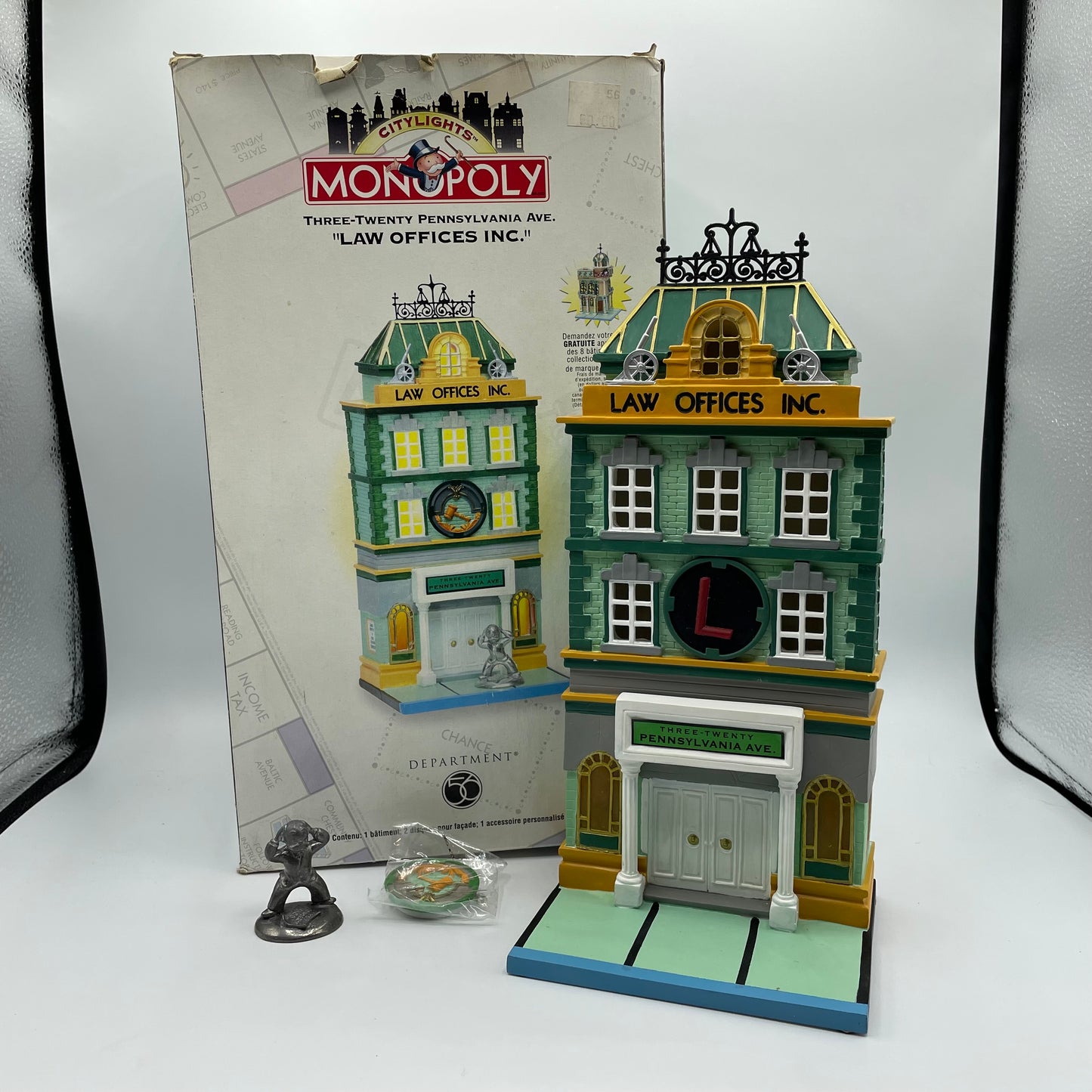 Dept. 56 Monopoly City Lights- 320 Pennsylvania Ave- Law Offices- #56.13606