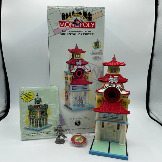 Dept. 56 Monopoly City Lights- 100 Oriental Express Ave